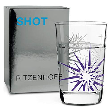 RITZENHOFF Next Shot Schnapsglas von Alena St. James, aus Kristallglas, ml, Platin, Lila im Sale